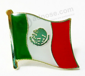 Messico Bandiera Nazionale Metallo Bavero Pin Bandiera Spilla Bandiera