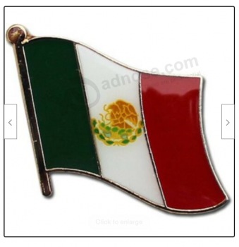 メキシコメキシコカントリーフラッグバイクオートバイハットキャップラペルピン