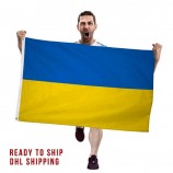 Klaar voor verzending in 48 uur Outdoor Flying 3x5ft 100% Polyester Oekraïense Nationale Oekraïne Vlag