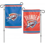 NBA Oklahoma City Thunder 12.5＂ x 18＂ Inch 2-Sided Garden Flag Logo
