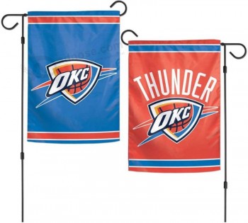 NBA Oklahoma City Thunder 12.5＂ x 18＂ Inch 2-Sided Garden Flag Logo