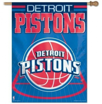 DETROIT PISTONS ~ Official NBA 27x37 Outdoor House Flag Banner ~ New!