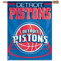 DETROIT PISTONS ~ Striscione ufficiale NBA 27x37 Outdoor House Flag ~ Nuovo!