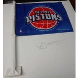 Bandera de coche personalizada de alta calidad de la NBA Detroit Pistons