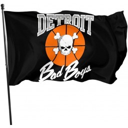 De-Troit PIS-Tons Bad Boys Flag Vivid Color and Uv Fade Resistant with Brass Grommets 3 X 5 Feet 3x5'' Flag