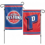 Drapeau de jardin WCR85491012 des Pistons de Détroit de la NBA, 11 » x 15 »