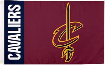 Wholesale custom Cleveland Cavaliers Team NBA National Basketball Association 100% Polyester Indoor Outdoor 3 feet x 5 feet Flag