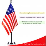 desktop vlaggenmast vlag houder Kleine Mini Set met Stand Base 14*21 decoratie Tafel aangepaste Desktop kantoor Vlag