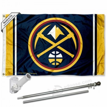 Denver Nuggets Pickaxe Vlaggenmast en Beugel Kit