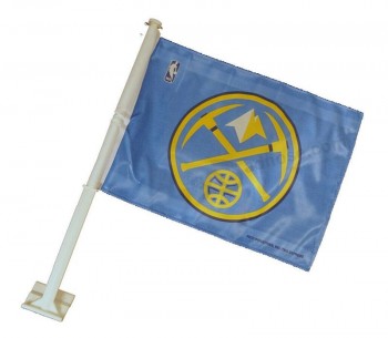 Denver Nuggets NBA 11X14 Portabandiera per auto a 2 lati