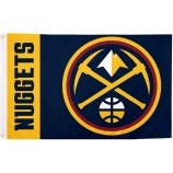 Denver Nuggets Equipo NBA Asociación Nacional de Baloncesto 100% Poliéster Interior Exterior 3 pies x 5 pies Bandera (Nombre del equipo)