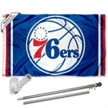 Philadelphia 76ers Fahnenmast und Halterung Kit
