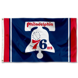Philadelphia 76ers Hardwood Vintage retrò Throwback Grommet Flag