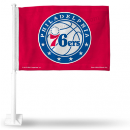 Bandiera per auto NBA Philadelphia 76ers con asta inclusa