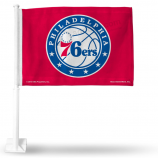 NBA 필라델피아 76ers 자동차 깃발, 포함된 폴
