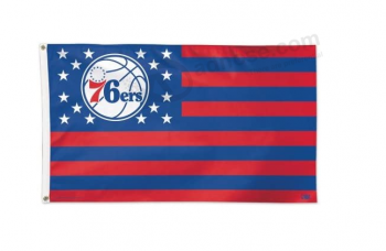 필라델피아 76ers 3'x5' 깃발, 원 사이즈, 팀 색상