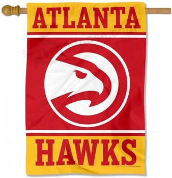 Venta al por mayor encargo de alta calidad Atlanta Hawks Bandera de la bandera de la bandera de la casa