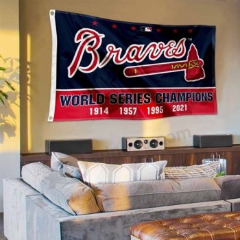 Atlanta 4 Mal Weltmeister Flagge Baseball 3x5 Banner