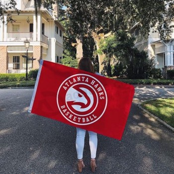 Atlanta Hawks Team NBA Nationale Basketball Association 100% Polyester Binnen Buiten 3 voet x 5 voet Vlag