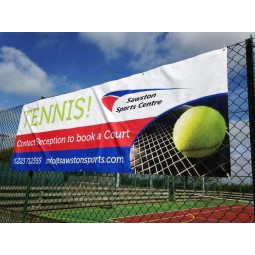 Banners de vinilo de exterior de gran formato personalizados con ojales