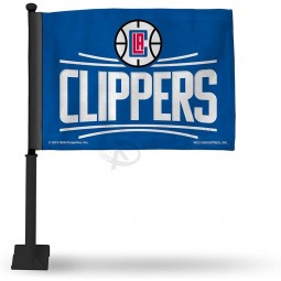 NBA 男女通用洛杉矶快船队车旗包括杆