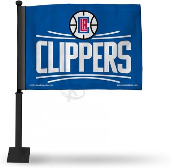 NBA Unisex Los Angeles Clippers Car Flag Including Pole