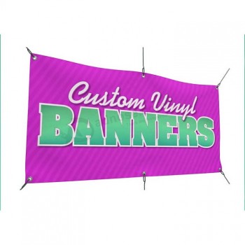 Qualsiasi dimensione promozionale su misura pubblicizza logo stampa tela banner, banner personalizzato in vinile pvc