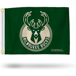 Milwaukee Bucks Flag - Boat Flag - Golf Cart Flag - 12＂ x 18＂