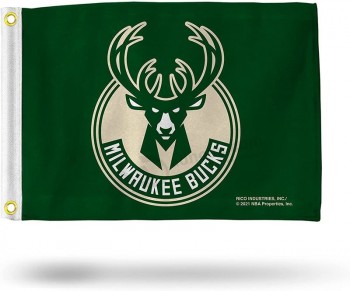 Milwaukee Bucks Flagge - Boot Flagge - Golfwagen Flagge - 12