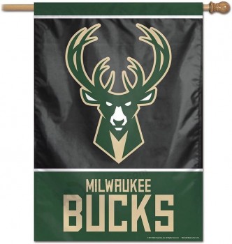Venta al por mayors personalizado de alta calidad Milwaukee Bucks Vertical Banner