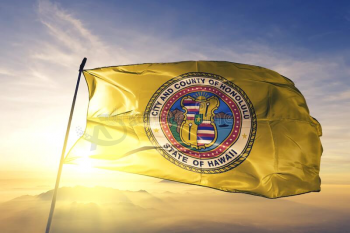 Personalizzazione promozionale di varie dimensioni e una varietà di bandiere di Honolulu