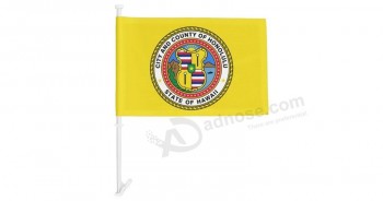 Personalizzazione promozionale di varie dimensioni e una varietà di bandiere per auto di Honolulu