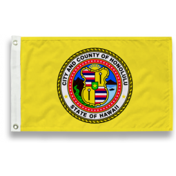 Venta al por mayor encargo de alta calidad Honolulu, bandera de Hawái con el mejor precio