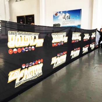 Buiten reclame Mesh Banner Fabric Printing / Geperforeerde banner / Full Color Cmyk Fence Mesh
