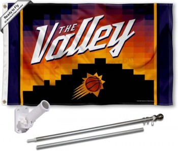 Phoenix Suns City Edition Set di aste per bandiere e staffe di montaggio