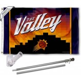 Phoenix Suns City Edition Vlaggenmast en Mount Bracket Set
