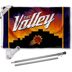 Phoenix Suns City Edition Vlaggenmast en Mount Bracket Set