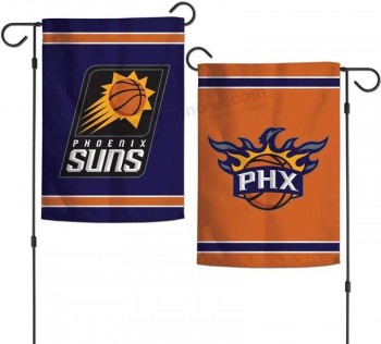Bandiera NBA Phoenix SunsBandiera 12x18 Bandiera a 2 lati in stile giardino, colori della squadra, taglia unica