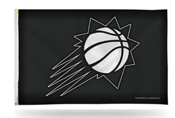 NBA Unisex-Volwassen 3-Voet bij 5-Voet Koolstofvezel Ontwerp Enkelzijdige Banner Vlag met Oogjes