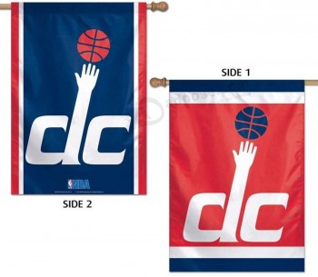 NBA 2 Opgeruimde Verticale Vlag De Tovenaars van Washington Vlag met hoogte - kwaliteit en om het even welke grootte