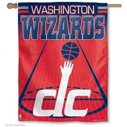Washington Wizards 88754014 Vertical Flag, 27＂ x 37＂, Black