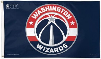 卸売カスタム高品質NBAワシントンウィザーズフラッグ、高品質で任意のサイズ