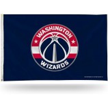 Bandera de bandera de un solo lado de la NBA de 3 pies por 5 pies Bandera de los Washington Wizards con ojales de alta calidad y cualquier tamaño