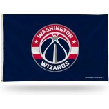 NBA 3-Foot by 5-Foot Single Sided Banner Flag Washington Wizards Flag with Grommets