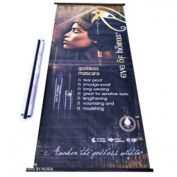 Striscioni per pali della luce stradale in filo lavorato a maglia all'aperto/striscione appeso per adveriment