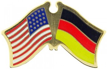 Germany/USA Flag 1＂ Metal Lapel and Hat Pin - Show Your Bundesrepublik Deutschland Pride