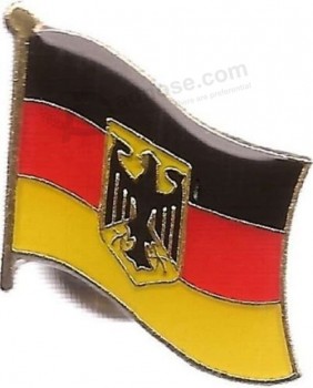 Aigle allemand Allemagne pays drapeau vélo moto chapeau revers pin meilleur matériau Premium couleur vive et résistant à la décoloration UV