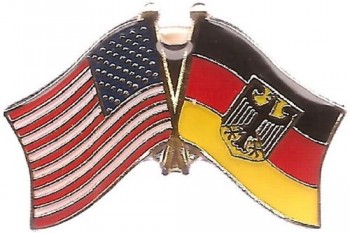 USA Americano & Tedesco Aquila Paese Bandiera Bici Cappello Cappello Spilla