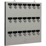 LLAVERO # 21MGN, 21 ganchos de metal atornillados con números preimpresos y placa de identificación personalizada (21 etiquetas y anillo incluidos)