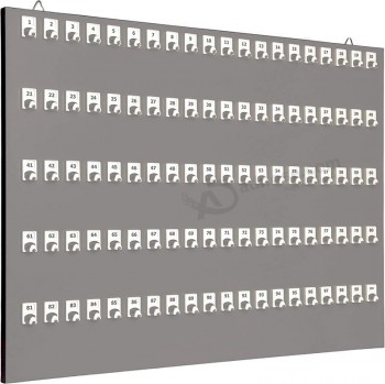 KEYSTAND # 100PGS, 100 ganci numerati per noleggio auto e grandi magazzini (100 tag e anello inclusi)